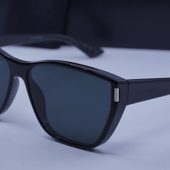 Saint Laurent SL 758 001 Cat Eye Sunglasses - Black/Grey - Picture 4 of 11